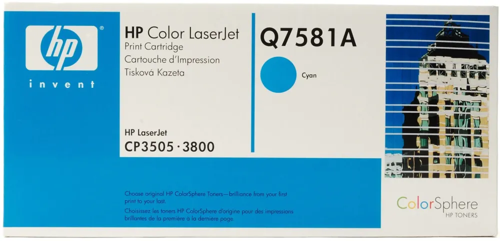 Toner HP Q7581A Cyan