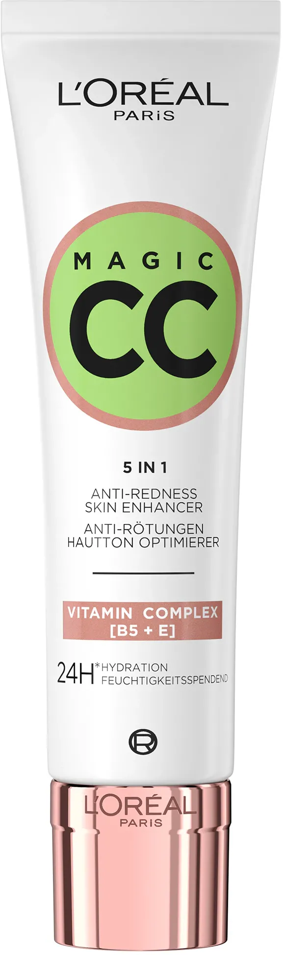 Crema corectoare anti-roseata cu vitamine L'Oreal Paris Magic CC, 30 ml