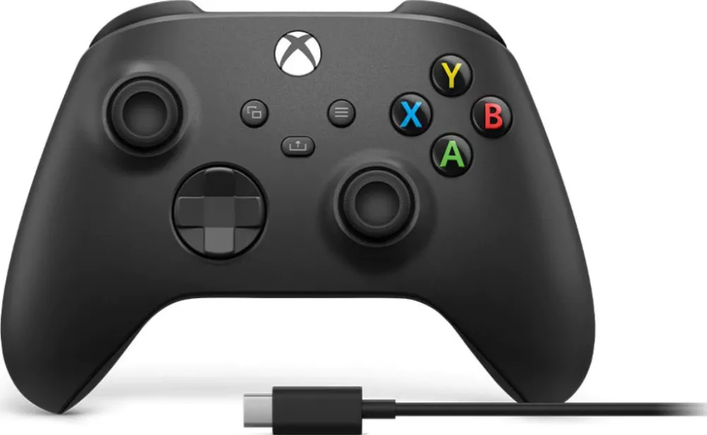 Controller wireless Microsoft Xbox Series X 1V8-00015 Carbon Black + cablu USB Type-C