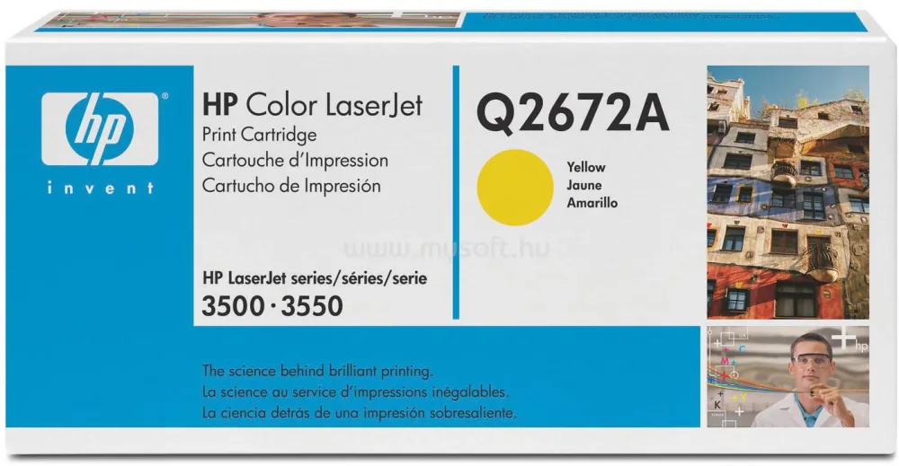 Toner HP Q2672A Galben