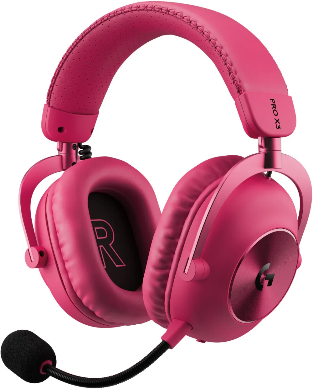 Casti gaming wireless Logitech PRO X 3 Lightspeed, Magenta