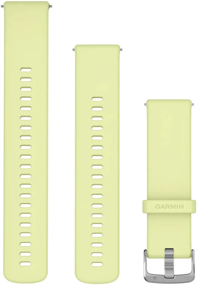 Curea pentru smartwatch Garmin, 22mm, Quick Release, silicon, Citron, circumferinta 135-210mm