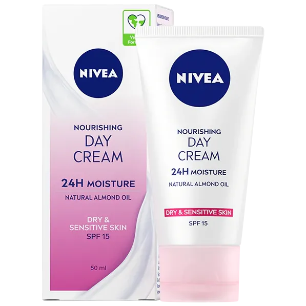 Crema nutritiva pentru tenul uscat cu SPF 15, NIVEA, 50 ml