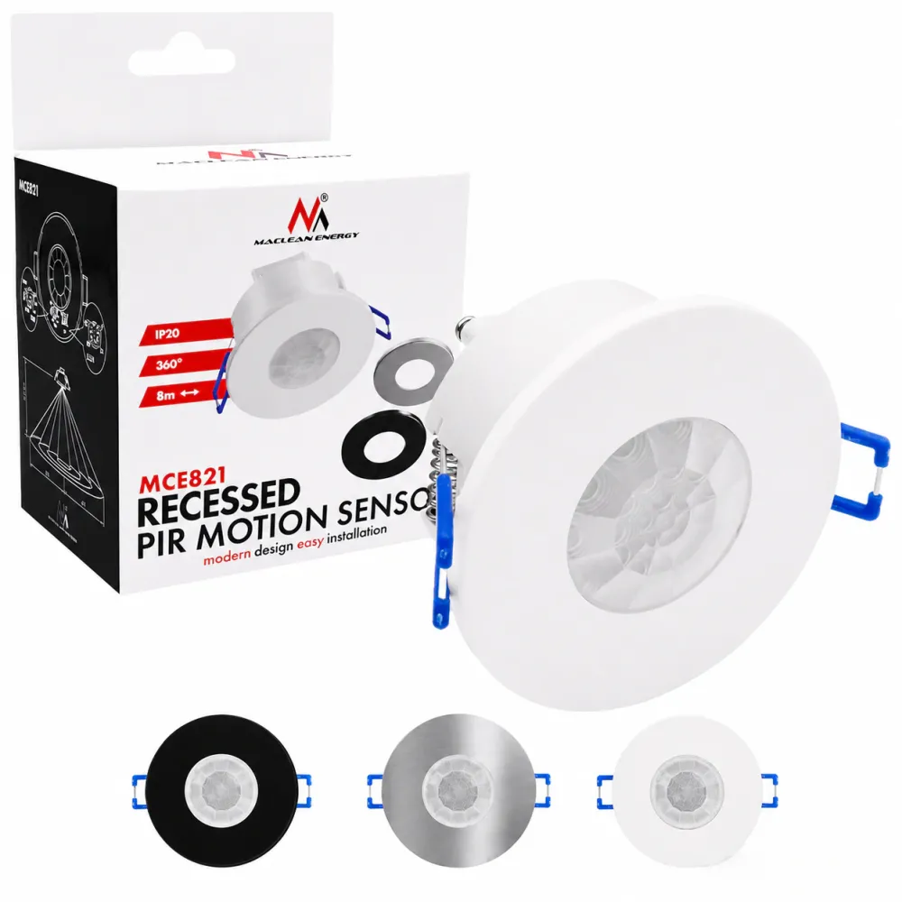 PIR motion sensor flush -mount MCE821