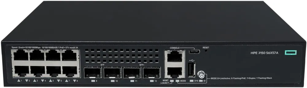 Switch NW CW 2150 8G PoE+ 2F 2P 125W S6X57A