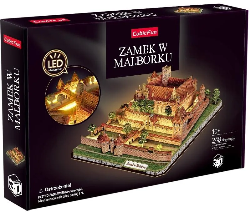 3D puzzle Malbork Castle LED