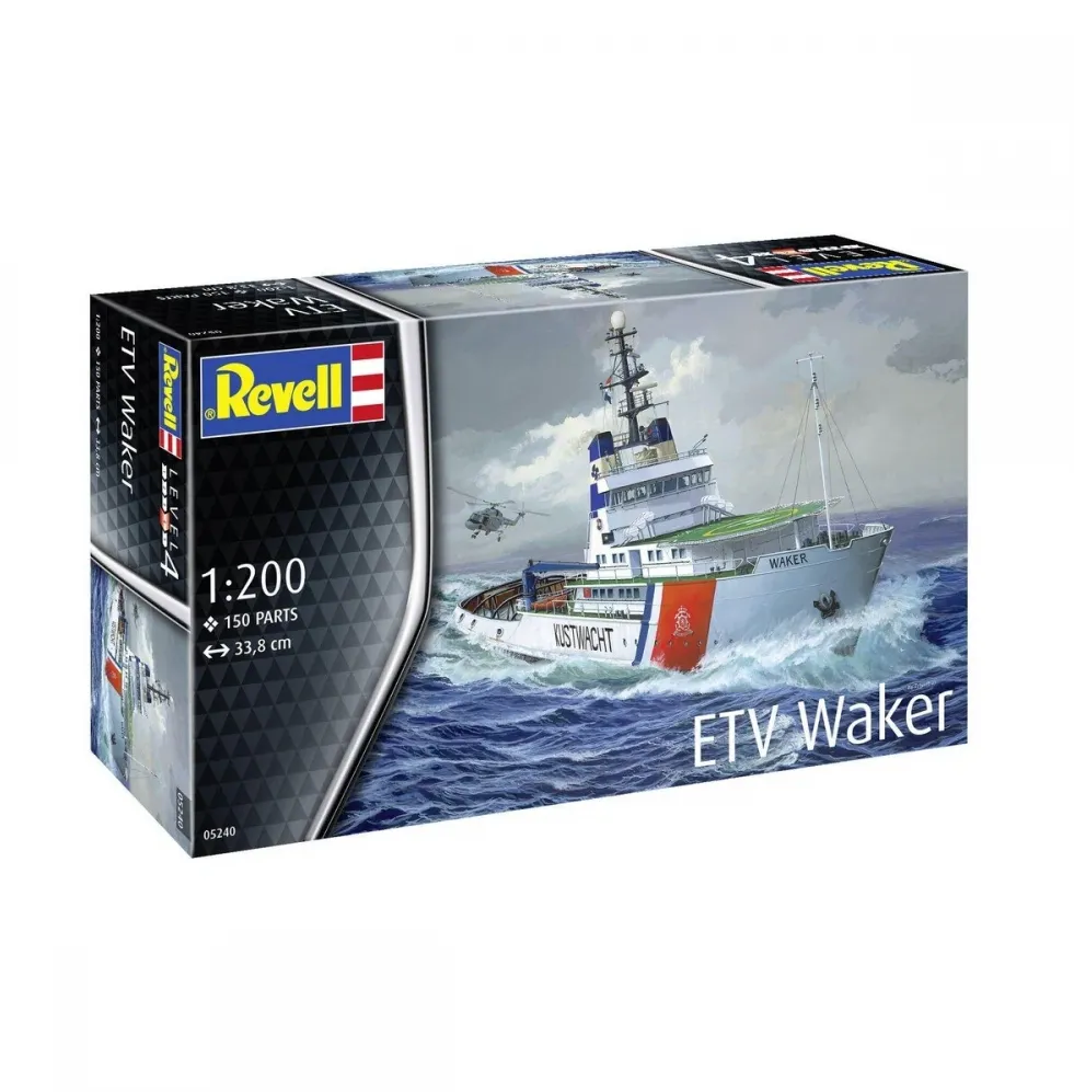 Plastic model ship Kustwacht Waker 1:200