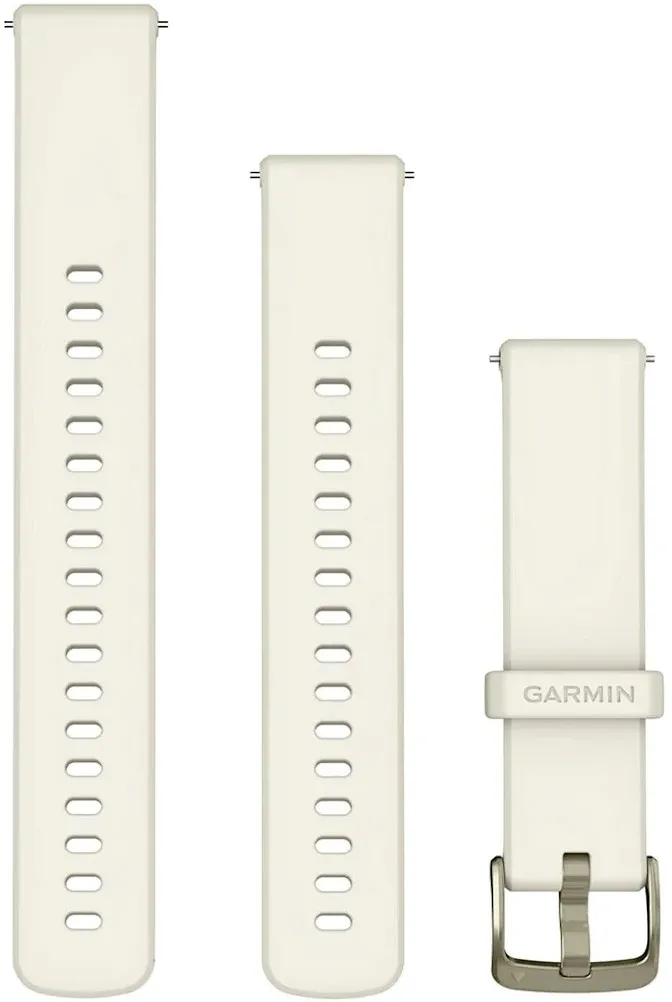 Curea smartwatch Garmin, 18mm, silicon, Bone, circumferinta 110-195mm