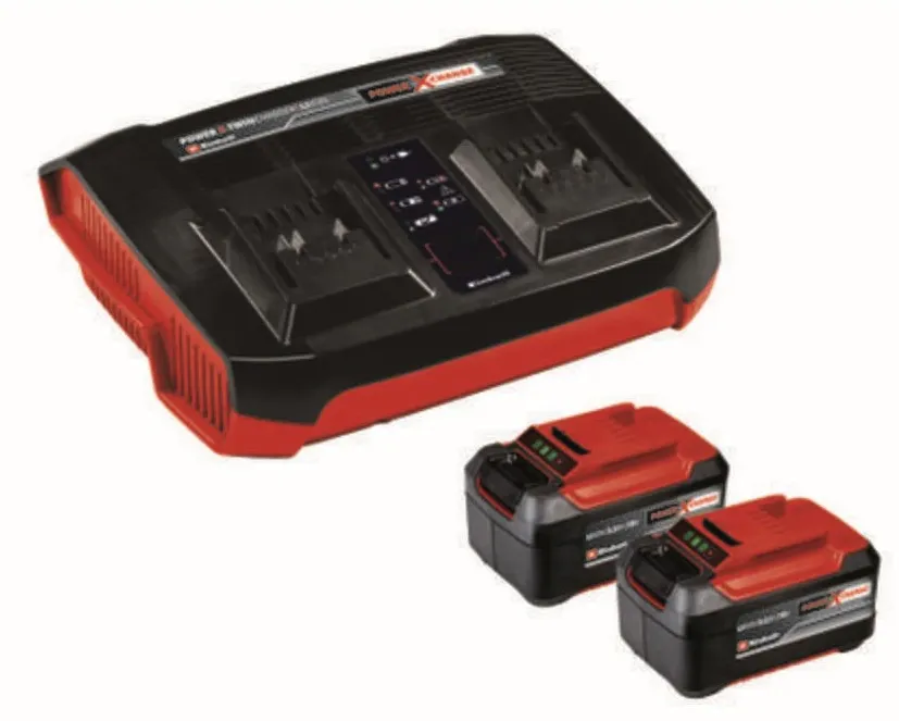 Kit incarcator dublu si acumulatori Einhell Classic Power X-Change 2 x 5.2 Ah