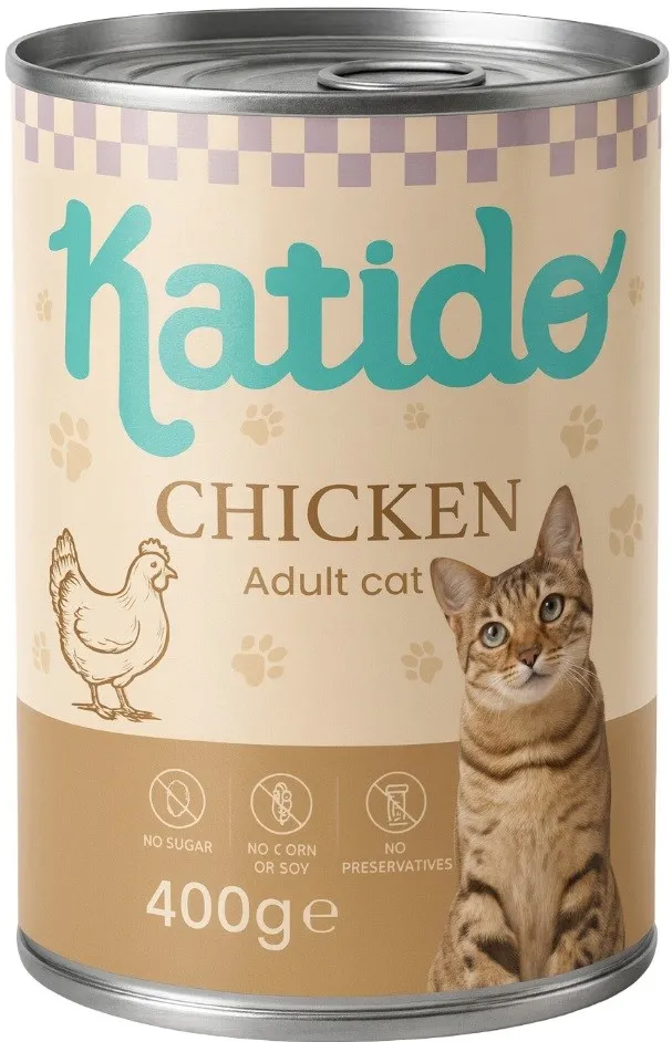 KATIDO Chicken - wet cat food - 400g