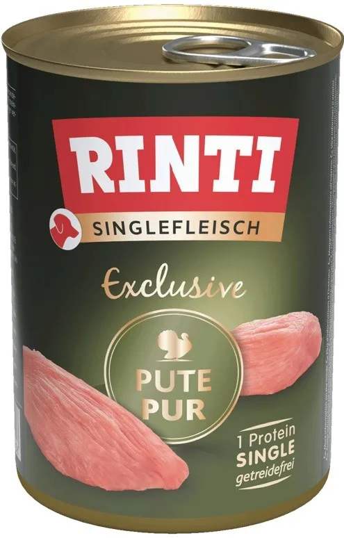 RINTI Singlefleisch Exclusive Turkey - wet dog food - 400g