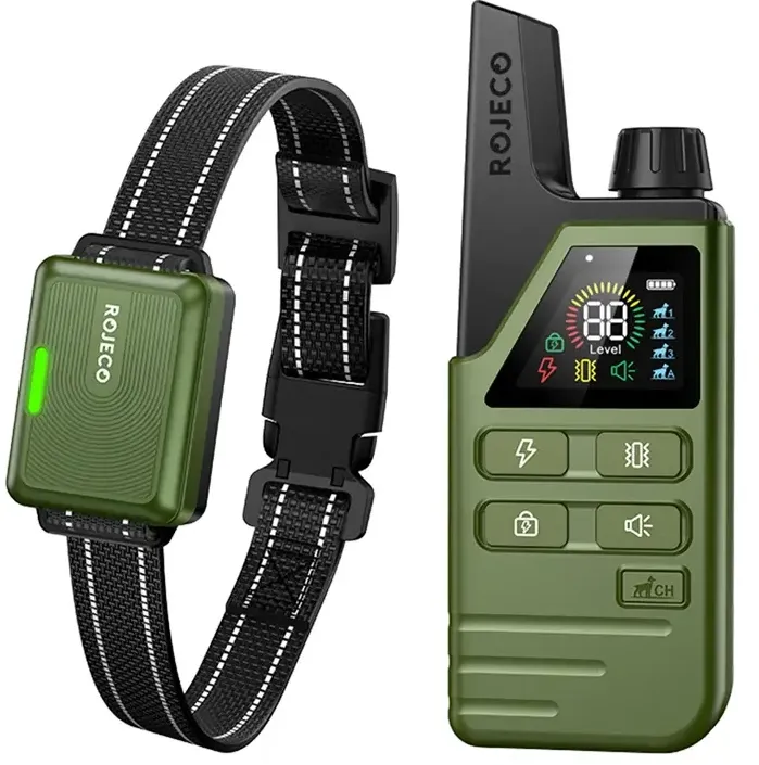 Zgardă de dresaj Rojeco DOG800 (verde)
