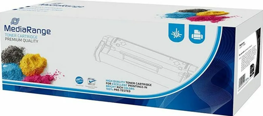 Toner MediaRange compatibil Canon 718BK negru cu cip
