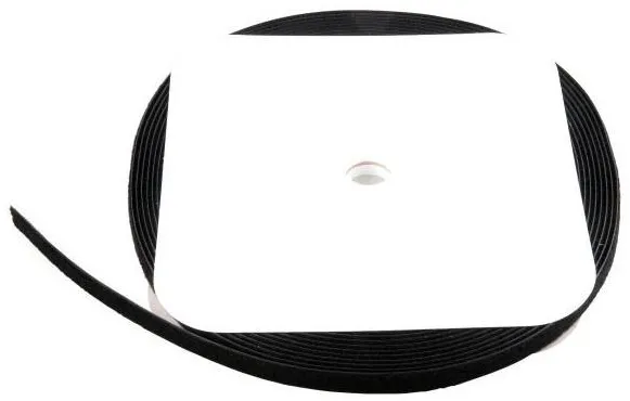 Banda velcro EFB 81150.25 20 mm 25 m negru