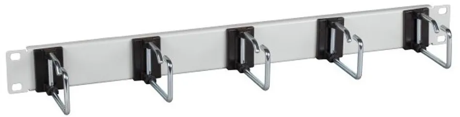 Panou ghidaj cabluri EFB 699980.1 19" 1U 5 brate otel 75 mm gri