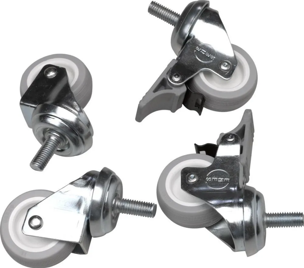 Set 4 roti pentru dulap rack EQUIP EZW-1 ECO/Pro-Mount 75 mm negru