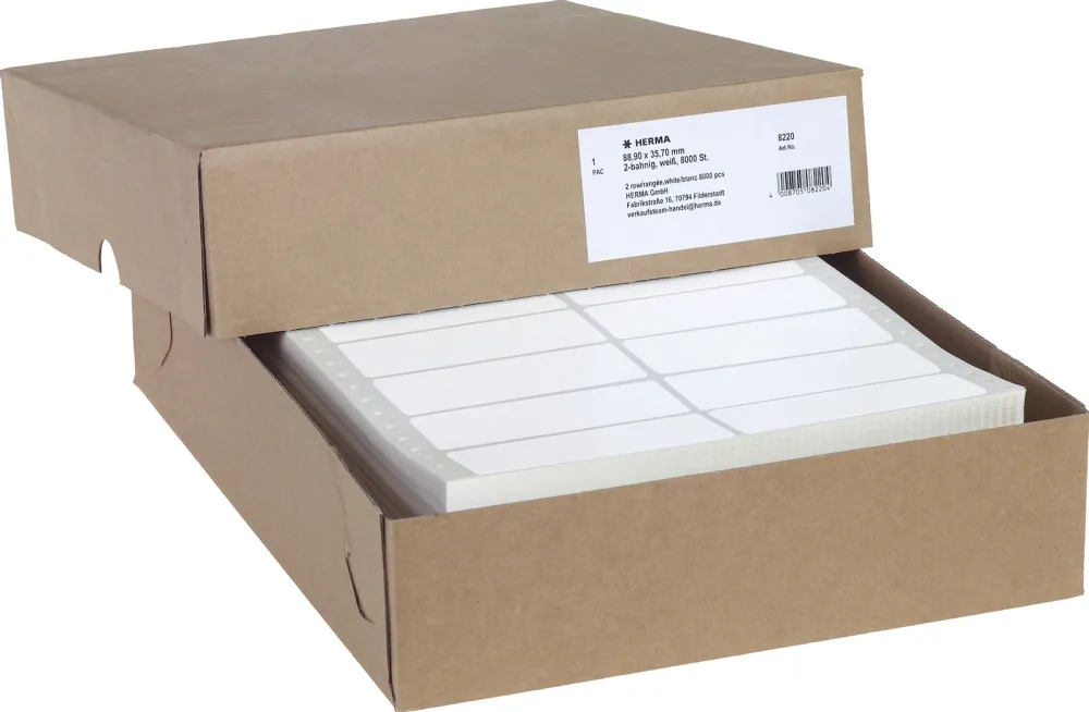 Etichete autoadezive Herma 8220 alb 88,9x35,7 mm