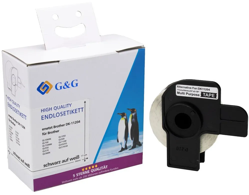 Etichete autoadezive G&G compatibil Brother DK-11204 400 buc
