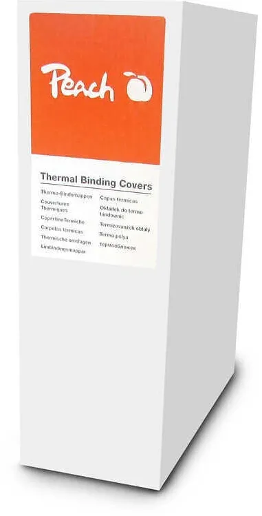 Coperti pentru termobindare Peach PBT308-01 A4 8 mm alb