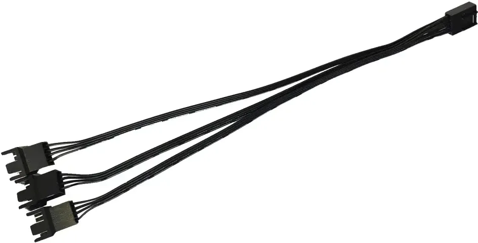 Cablu splitter PWM Power Train PWMSPLITTER3X pentru 3 ventilatoare negru