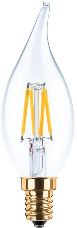 Segula LED Kerze Windstoß klar E14 3,2W 260Lm 2200K dimmbar