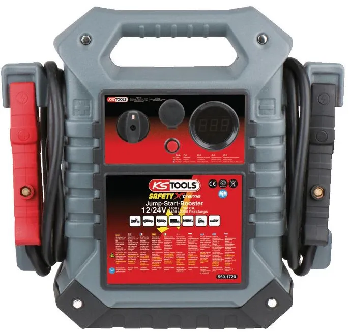 KS Tools 12V/24V Bat.-Booster mobiles Starthilfegerät 1400 A