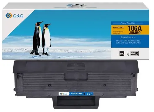 Toner G&G XL compatibil HP 106A W1106A negru