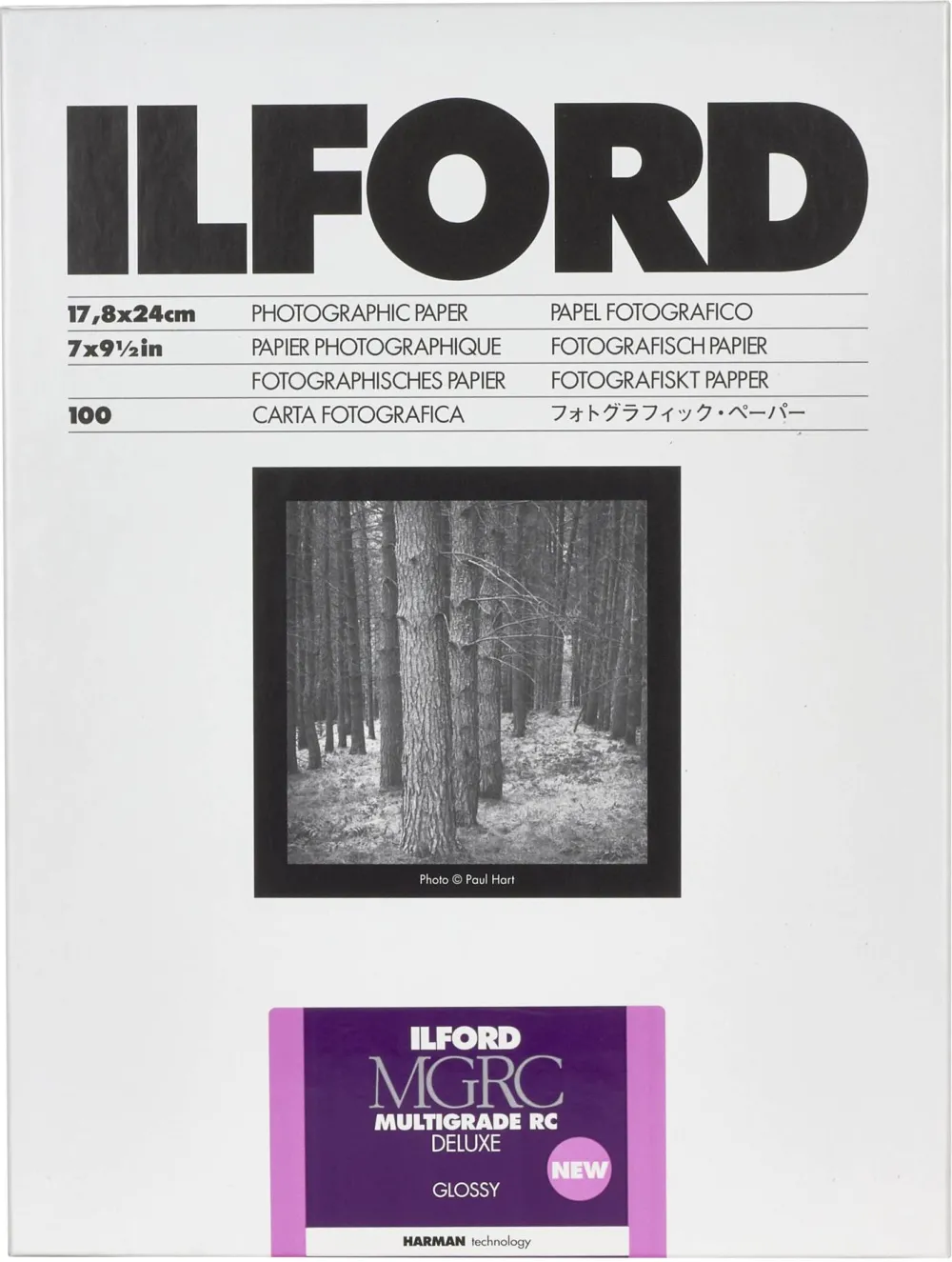 Hartie foto Ilford MG RC DL 1M 18x24 cm 100 buc