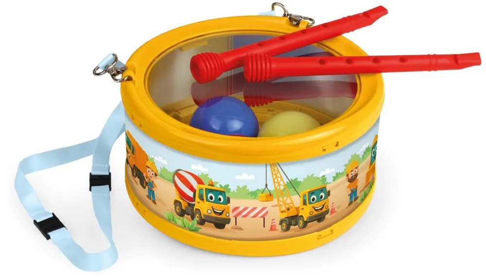 Masina Lena Funny Drum - Building site 17 cm