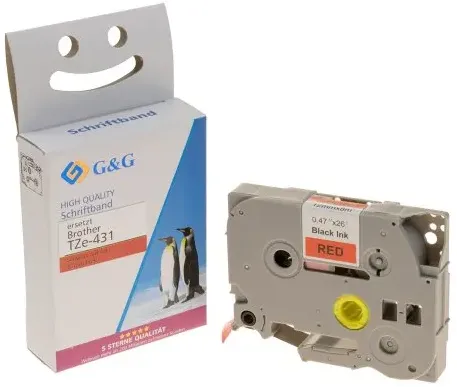 Banda etichete G&G TZe-431 compatibil Brother