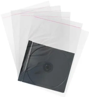 MediaRange CD Hüllen 100pcs Folientaschen 10.4mm transparent