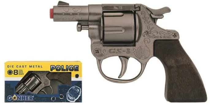 Police revolver small, metal 73/0