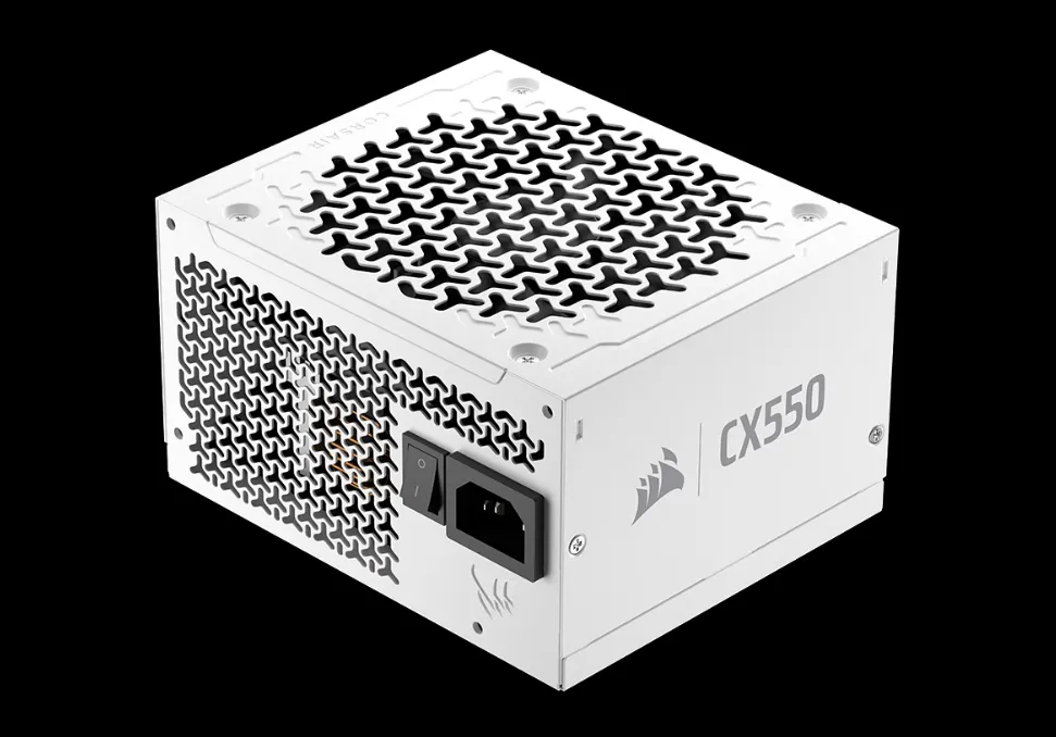 CX550, 550W, ATX 3.1, Low-Noise, Cybenetics Silver, Alb