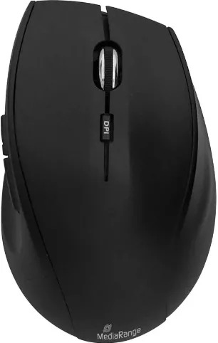 MediaRange Maus Highline optisch 5 Tasten schnurlos black