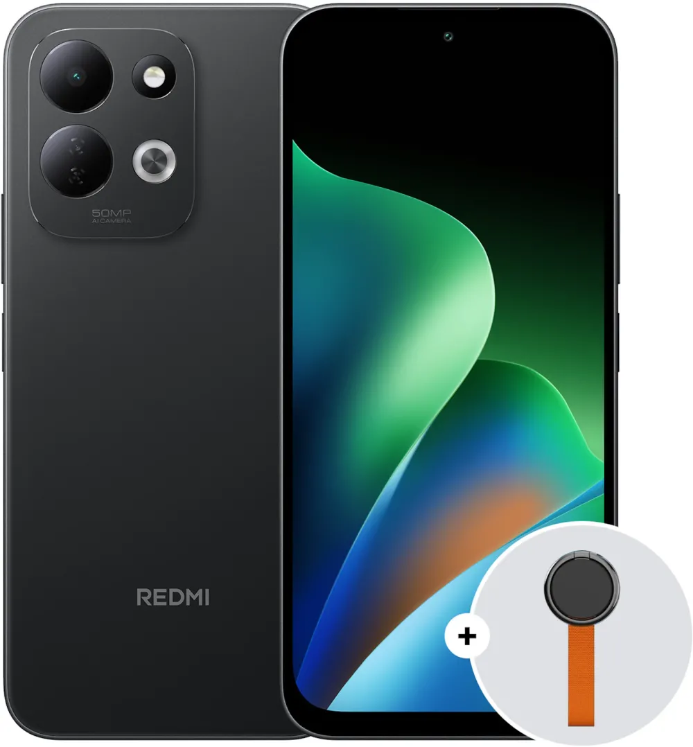 REDMI 17, 256GB, 4GB RAM, 7500 mAh, Black + Woven Strap Ring Stand
