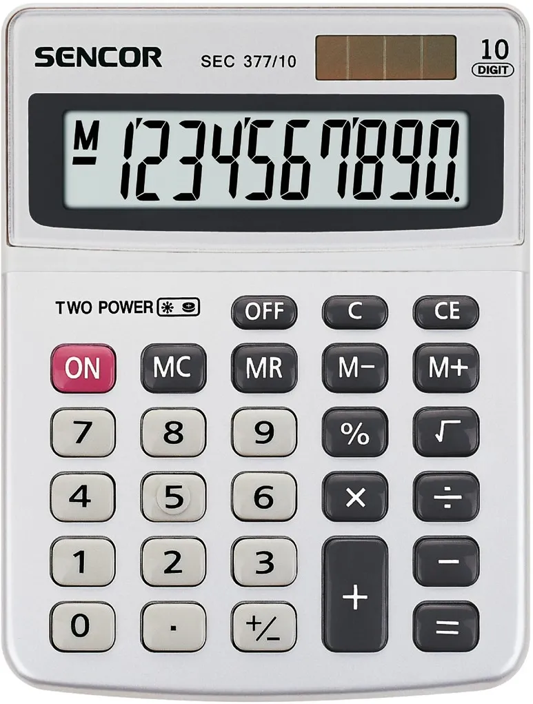 Calculator SEC 377/10 Table, 10 Digit LCD
