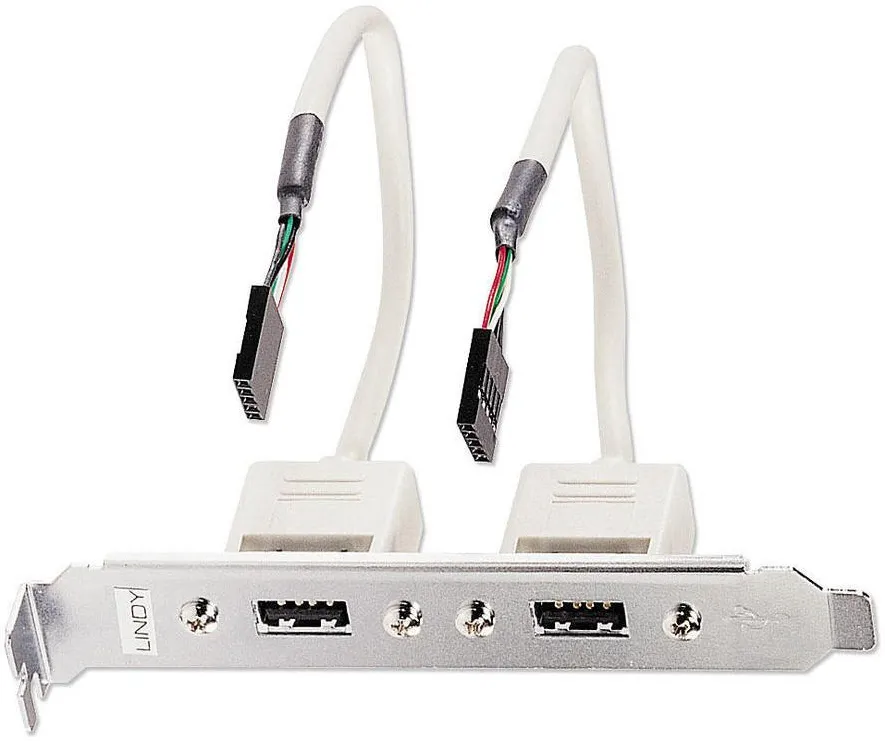 Adaptor USB Lindy 33147 pe bracket de slot PC