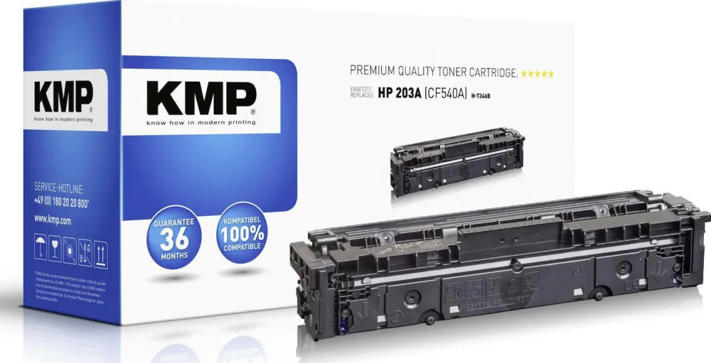Toner KMP H-T246B compatibil HP 203A CF540A negru 1400 pagini