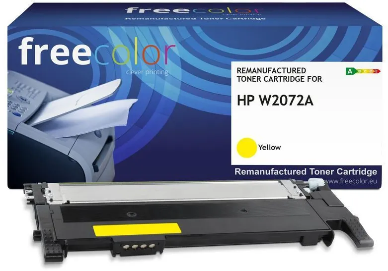 Toner Freecolor compatibil HP W2072A galben