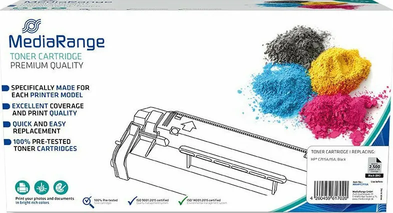 Toner MediaRange compatibil HP C7115A 15A negru