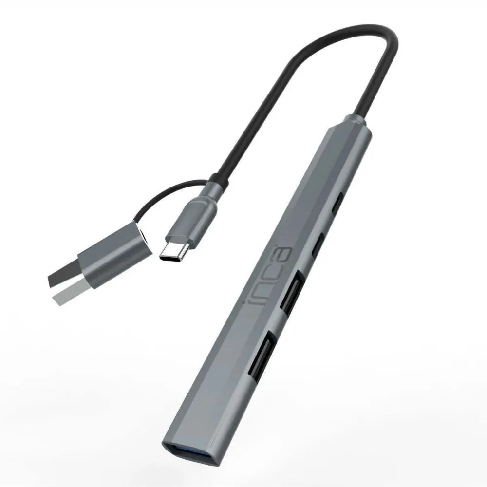 Adaptor INCA IUTP-06TX USB-C/USB-A, USB 3.0/2.0, Type-C, PD 100W