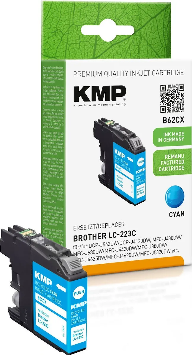 Cartus Imprimanta KMP Patrone Brother LC-223C cyan 550 S. B62CX