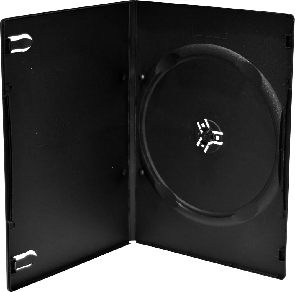 Set 100 carcase DVD goale MediaRange BOX13 Single Slim negru