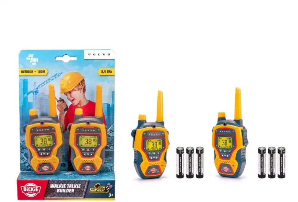 Set 2 statii walkie talkie de jucarie Dickie Builder 203722017 2.4 GHz