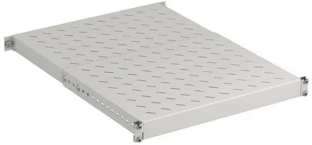 Polita rack EFB 691653GR.80 19" 1U pentru sarcini grele, adancime 500-900 mm, max. 150 kg