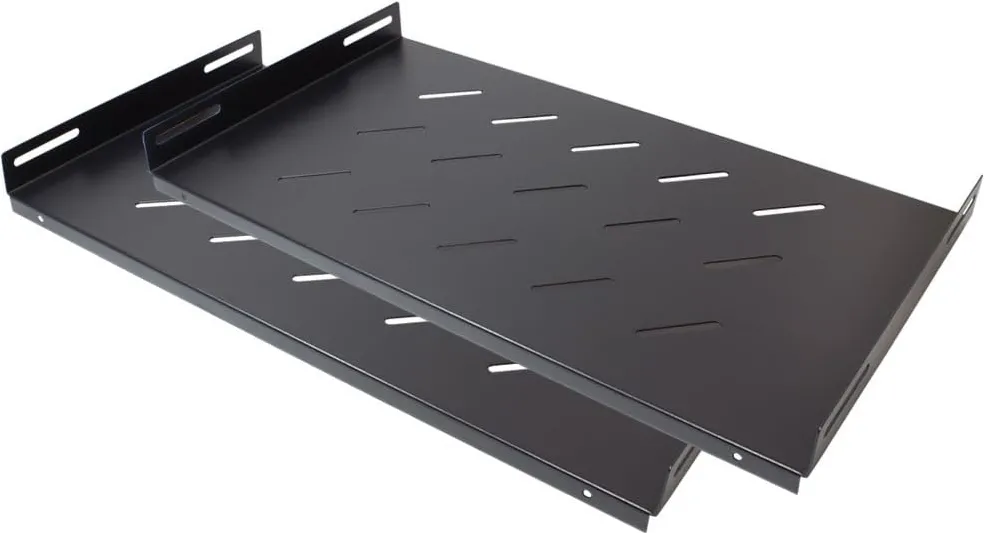 Set 2 polite rack Good Connections GC-N0089 19" 1U 300 mm negru