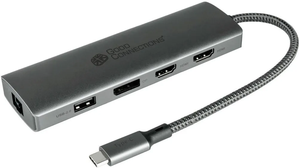 Hub USB-C Good Connections HUB-C001A 10 porturi antracit