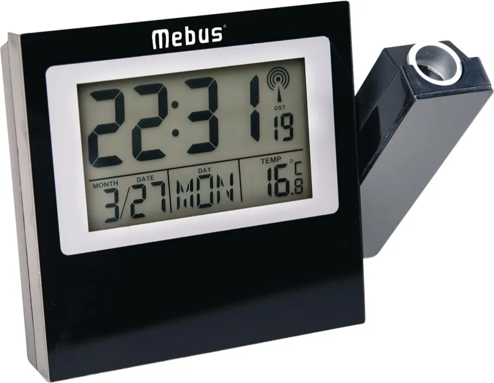 Ceas cu alarma si proiectie Mebus 42424