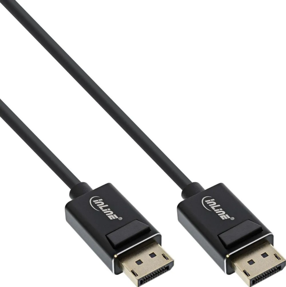 Cablu DisplayPort 2.0 InLine 8K UHBR 1 m negru