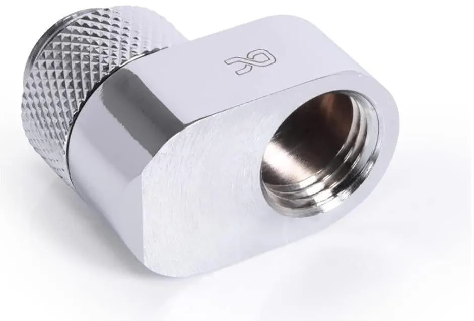 Prelungitor offset Alphacool Eiszapfen G1/4 MF 16 cromat